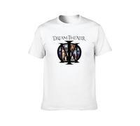 Camiseta para hombre Feel Soft Dream Theater con el logotipo del álbum de teatro, se recomienda lavar a mano, blanco, 54