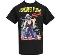 Camiseta para hombre Forbidden Planet Robby Robot Anne Francis Sci Fi Alien Crew Neck Unisex Camiseta de manga corta, Negro , M