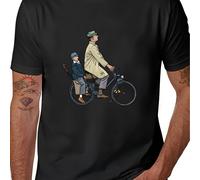 Camiseta para hombre Jacques Tati Mr. - Estampado del Sr. de película retro, camiseta casual de cuello adecuada para todo el año, ropa lavable a máquina para atuendos diarios temáticos