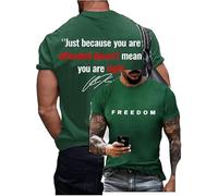 Camiseta para hombre Just Because You are Offended Doesn't Mean You're Right Freedom, verde, 3XL