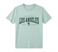 Camiseta para hombre Los Ángeles Palma Estampado Diseño Cuello Redondo Manga Corta Holgada Oversize Verano Ropa de Calle Camiseta de ocio Transpirable Básico Té Vacaciones Diario Ropa Urbana Elegante