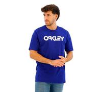 Camiseta para Hombre Oakley Mark II 2.0, Blanco, Azul (Crystal Blue/White), Medium