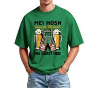 Camiseta para hombre Oktoberfest con impresión 3D, camisetas informales con estampado de letras, camisetas de cerveza estampadas, suaves, cómodas, cuello redondo, manga corta, deportivas, camisetas