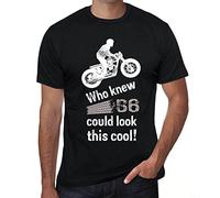 Camiseta para Hombre ¿quién Iba A Decir Que El 56 Podía Ser Tan Chulo? - Who Knew 56 Could Look This Cool - Regalo Diseño Gráfico 56 Años Cumpleaños Aniversario Moda Año 1968 Negro Profundo S