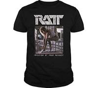 Camiseta para hombre RATT - Invasion of Your Privacy Tee Cool Printed Tee, Negro, M