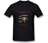 Camiseta para hombre The Alan Parsons Project encantadora e interesante, Negro, L