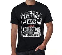 Camiseta para Hombre Todas Las Piezas Originales Envejecidas A La Perfección 1973 - All Original Parts Aged to Perfection 1973 - Regalo Diseño Gráfico 51 Años Cumpleaños Aniversario Moda