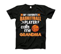 Camiseta para Hombre Unisex tee Mi Jugador De Baloncesto Favorito Me Llama Abuela Baloncesto Suave Camiseta De Manga Corta para Adulto Transpirable Verano XL