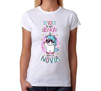 Camiseta para la Novia. Yo si Soy RARA, Soy la Novia. Camiseta Despedida de Soltera de Regalo de Amigas. Grupos de Chicas para el último día de Soltera. (XXL)
