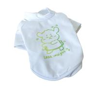 Camiseta para mascotas con estampado de dibujos animados, accesorio de fotografía de poliéster, camiseta fluorescente de dos patas para perro, camiseta para verano para mascotas, blusa para perro