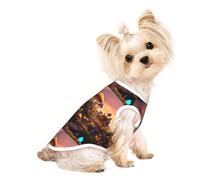 Camiseta para mascotas con estampado de hongos mágicos, chaleco sin mangas para cachorros pequeños, gatitos, uso en interiores y exteriores