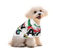 Camiseta para mascotas con estampado de Irán, de algodón transpirable, para perros pequeños, medianos y gatos