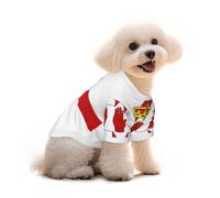 Camiseta para mascotas con estampado de la bandera de Irlanda del Norte, camisas de algodón transpirable para perros, camiseta elástica para perros pequeños y medianos y gatos