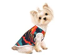 Camiseta para mascotas con estampado de volcán, chaleco sin mangas para cachorros pequeños, gatitos, uso en interiores y exteriores