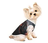 Camiseta para mascotas con estampado de volcán, chaleco sin mangas para cachorros pequeños, gatitos, uso en interiores y exteriores
