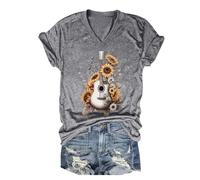 Camiseta para mujer "Back to The Gypsy That I Was" con estampado musical y grupo de rock, gris oscuro, S