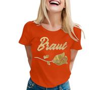 Camiseta para mujer, camiseta de despedida de soltero, camiseta divertida con estampado de letras, top ajustado, parte superior con cuello redondo, manga corta, camiseta de ocio, transpirable