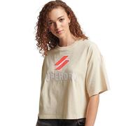Camiseta para mujer Code Sl Stacked Apq Boxy en algodón M de Superdry