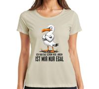 Camiseta para mujer con texto en alemán "Ich hab das Schon entenden ist Mir