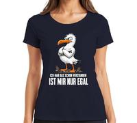 Camiseta para mujer con texto en alemán "Ich hab das Schon entenden ist Mir