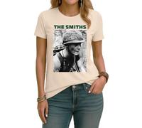 Camiseta para mujer con texto en alemán "The Smiths Meat is Murder" | Soldado con mensaje político en casco