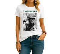 Camiseta para mujer con texto en alemán "The Smiths Meat is Murder" | Soldado con mensaje político en casco