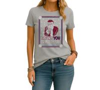 Camiseta para mujer con texto en inglés "I Want You to Buy Things", gris, XL