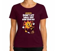 Camiseta para mujer con texto en inglés "Keep Going Sonnen" | Retro vintage, buen humor, optimismo, aliento, refranes, perseverancia, alegría de vivir, inspiración, esperanza