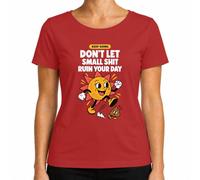 Camiseta para mujer con texto en inglés "Keep Going Sonnen" | Retro vintage, buen humor, optimismo, aliento, refranes, perseverancia, alegría de vivir, inspiración, esperanza