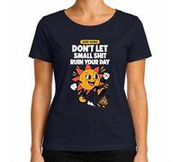 Camiseta para mujer con texto en inglés "Keep Going Sonnen" | Retro vintage, buen humor, optimismo, aliento, refranes, perseverancia, alegría de vivir, inspiración, esperanza