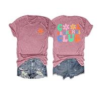 Camiseta para mujer vintage Back to The Gypsy That I was Shirt Graphics Music T-Shirt Shirt Rock Band Tops Blusa, Rosa intenso., L