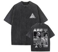 Camiseta para Mujer Y Hombre con Estampado De Cantante Y Rapero C-anserber-o Merch Prenda De Algodón Holgada Informal Retro Unisex Manga Corta Y Cuello Redondo-Black003||m