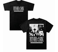 Camiseta para Mujer Y Hombre con Estampado del Álbum Singer De Ethel Merchandising De La Gira Cain Holgada Informal Manga Corta Cuello Redondo Algodón Unisex-Black||m