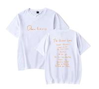 Camiseta para Mujer Y Hombre con Estampado del Cantante Dean Lewis Merchandising De Gira Holgada Informal Retro Unisex Manga Corta Cuello Redondo Algodón-White||XX_l