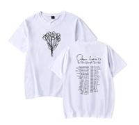 Camiseta para Mujer Y Hombre con Estampado del Cantante Dean Lewis Prenda Holgada Informal Retro Unisex De Manga Corta Y Cuello Redondo Confeccionada En Algodón-White||x_l