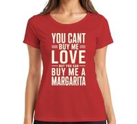 Camiseta para mujer You Cant Buy Me Love But You Can Buy Me A, rojo, XL