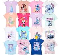 Camiseta para niña, 100% algodón, oficial - Tema Moana Minnie - manga corta, estampado gráfico, verano, de 3 a 8 años - Disney, 3 años