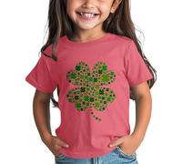 Camiseta para niñas y niños del día del san día, camiseta gráfica, ajuste cómodo para el uso diario Green Ages 1 15 blusa niña 98, Rosa., 4-5 años