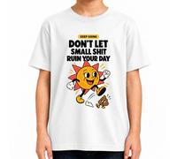 Camiseta para niños con texto en inglés "Keep Going Sonnen" | Retro vintage, buen humor, optimismo, aliento, refranes, perseverancia, alegría de vivir, inspiración, esperanza