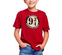 Camiseta para niños Harry Potter Pista 9 3/4 Hogwarts Express Elven Forest Cotton Red - 134/140