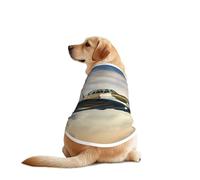 Camiseta para perro con estampado de avión de la Segunda Guerra Mundial para mascotas, chaleco suave y transpirable, ligero, elástico, para perros medianos