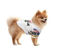 Camiseta para perro con estampado de Estados Unidos, camisas para perros pequeños, ropa para mascotas para perros y gatos, perfecta para verano, Pascua, 4 de julio