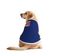 Camiseta para perro con estampado de la bandera de las Islas Turcas y Caicos, chaleco suave y transpirable, ligero, elástico, para perros medianos