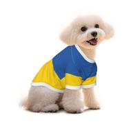 Camiseta para perro con estampado de la bandera de Ucrania, ropa floral hawaiana para cachorros, traje de Navidad para perro y Acción de Gracias