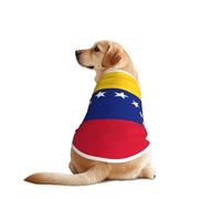 Camiseta para perro con estampado de la bandera de Venezuela para mascotas, chaleco suave y transpirable, ligero, elástico, para perros medianos