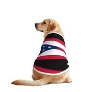 Camiseta para perro con estampado de la bandera del estado de Ohio, camiseta casual de verano para mascotas, ropa ligera para perros medianos y grandes