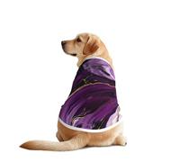 Camiseta para perro con estampado de mármol morado oscuro para mascotas, chaleco suave y transpirable, ligero, elástico, para perros medianos