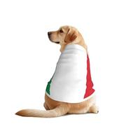 Camiseta para perro con la bandera italiana, chaleco transpirable y refrescante para perros grandes, protección solar, uso cómodo para Golden Retriever, Husky, Alaska, actividades al aire libre, talla