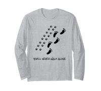 Camiseta para Perro con Texto en inglés You'Ll Never Walk Alone. Manga Larga