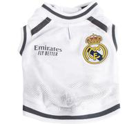Camiseta para Perro Real Madrid - Ropa Oficial para Mascotas, Suave, Ligera y Transpirable, Ajuste Cómodo, Ideal para Perros Pequeños, Medianos y Grandes